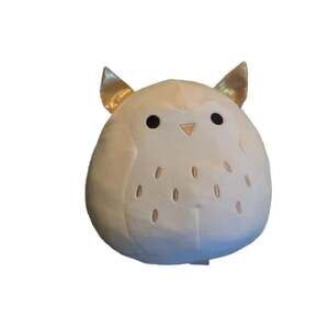 Squishmallows Vee Owl Gold Ivory Cream 8" Plush Stuffed Animal Kellytoy